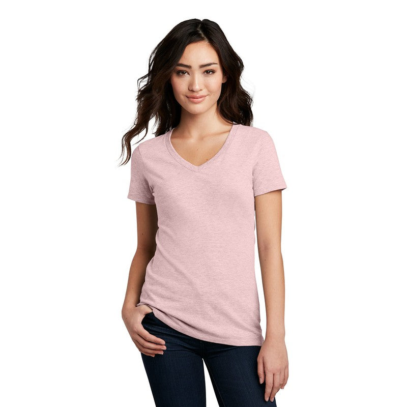 STRAYER District ® Women’s Perfect Blend ® V-Neck Tee-Heathered Lavender