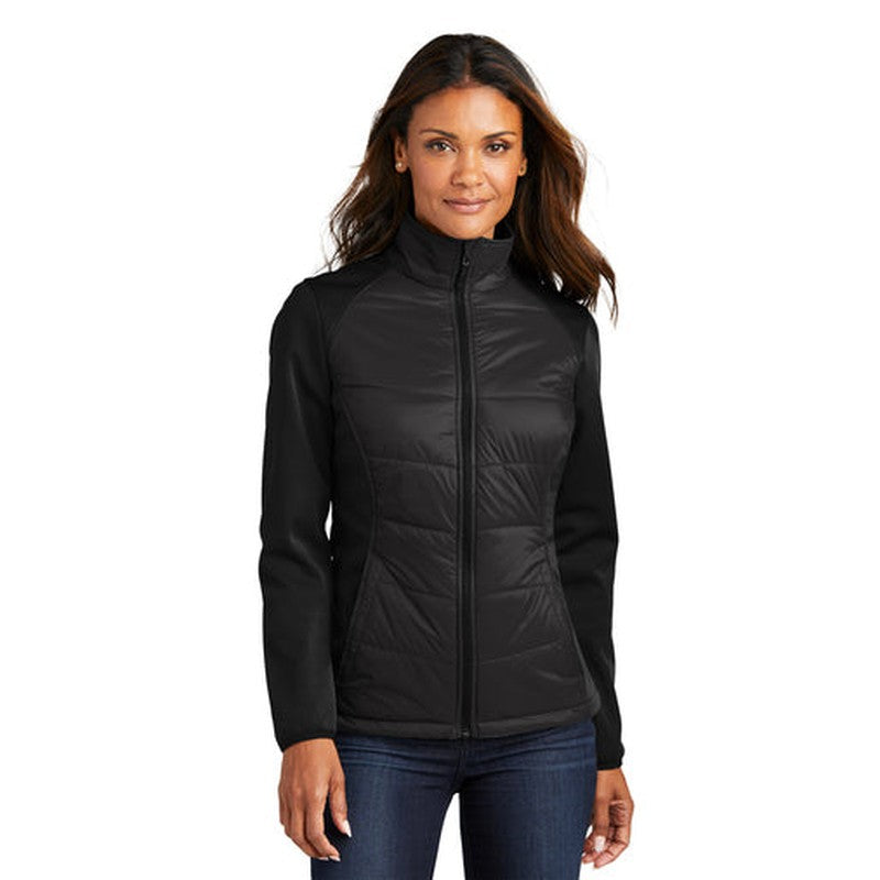 NEW JWMI - Port Authority® Ladies Hybrid Soft Shell Jacket - Deep Black