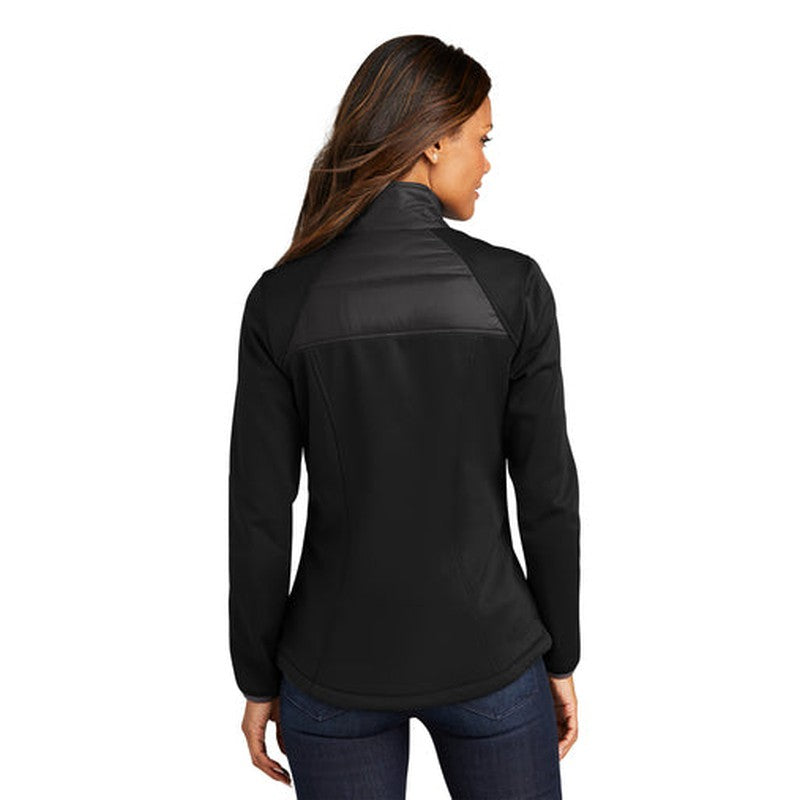 NEW JWMI - Port Authority® Ladies Hybrid Soft Shell Jacket - Deep Black