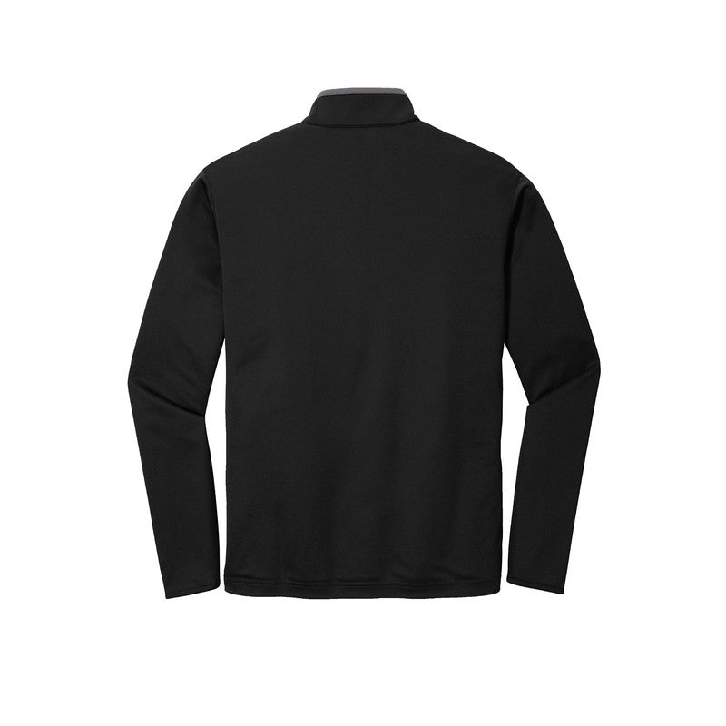 STRAYER Port Authority ® Silk Touch ™ Performance 1/4-Zip Black/ Steel Grey