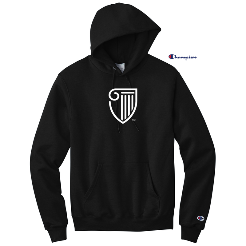 STRAYER Champion® Powerblend Pullover Hoodie - Black