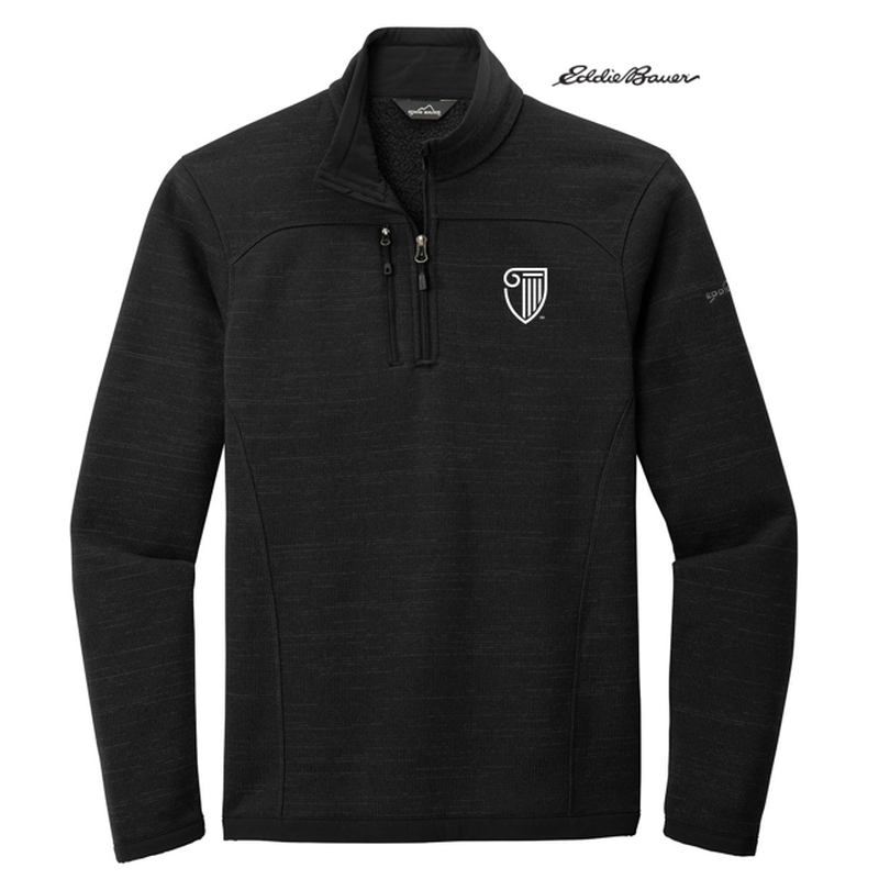 STRAYER Eddie Bauer ® Sweater Fleece 1/4-Zip-BLACK