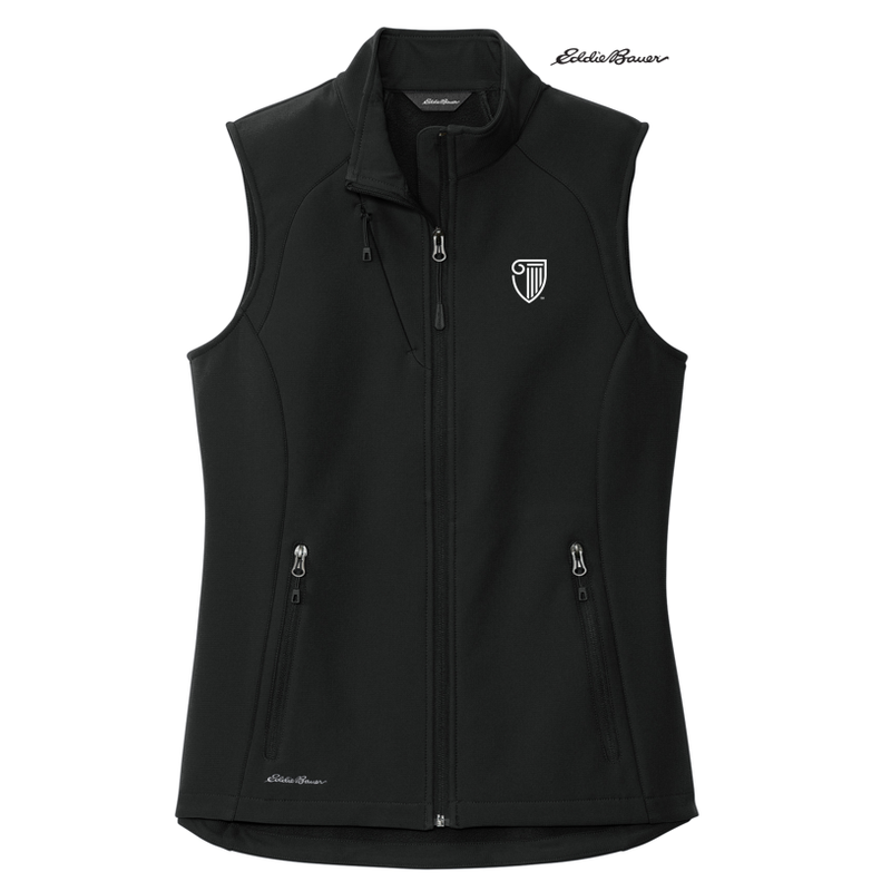 STRAYER Eddie Bauer® Ladies Stretch Soft Shell Vest - BLACK