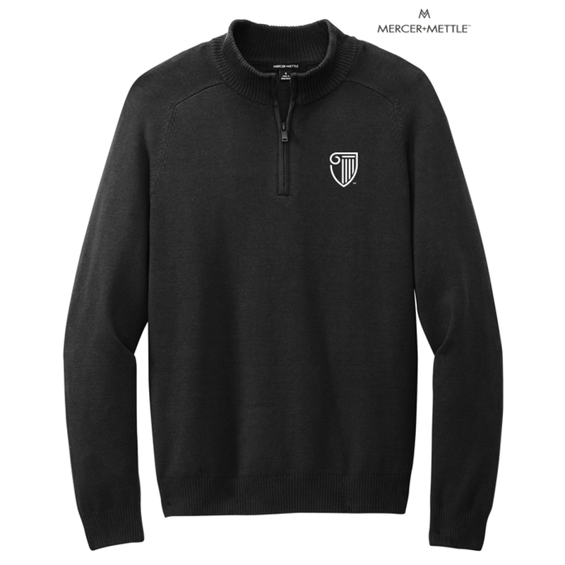 STRAYER Mercer+Mettle™ 1/4-Zip Sweater - Deep Black