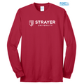 STRAYER Port & Company® - Long Sleeve Core Blend Tee-RED