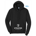 STRAYER Port & Company® Core Fleece Pullover Hooded Sweatshirt-Black