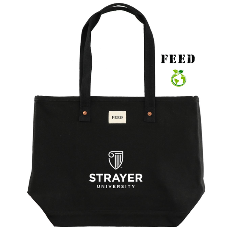 STRAYER  FEED Organic Cotton Weekend Tote - BLACK