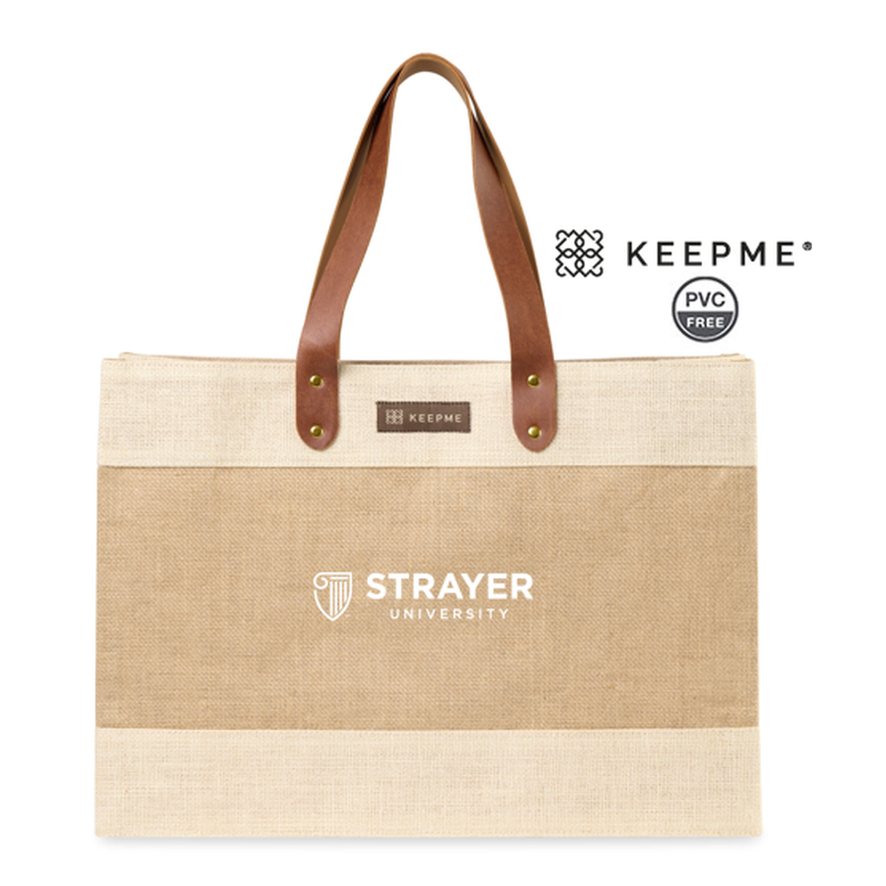 STRAYER KEEPME® Jute Market Tote - NATURAL