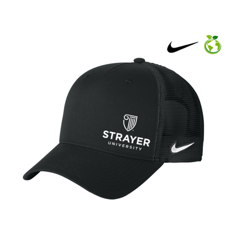 STRAYER Nike Snapback Mesh Trucker Cap - BLACK