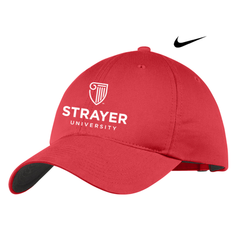 STRAYER Nike Golf - Unstructured Twill Cap - Gym Red
