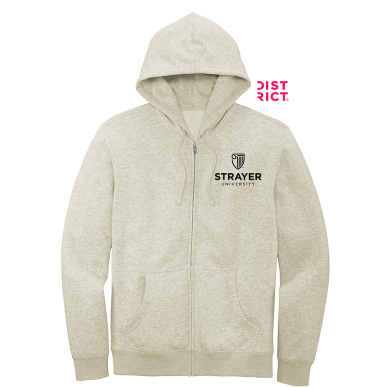 STRAYER District® V.I.T.™ Fleece Full-Zip Hoodie - Oatmeal Heather