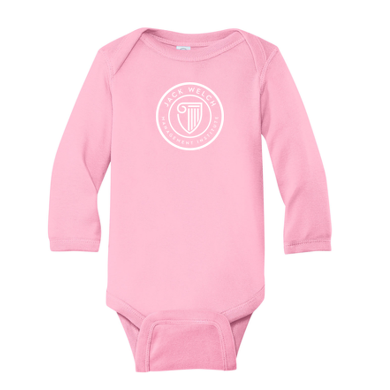 JWMI Rabbit Skins™ Infant Long Sleeve Baby Rib Bodysuit- PINK