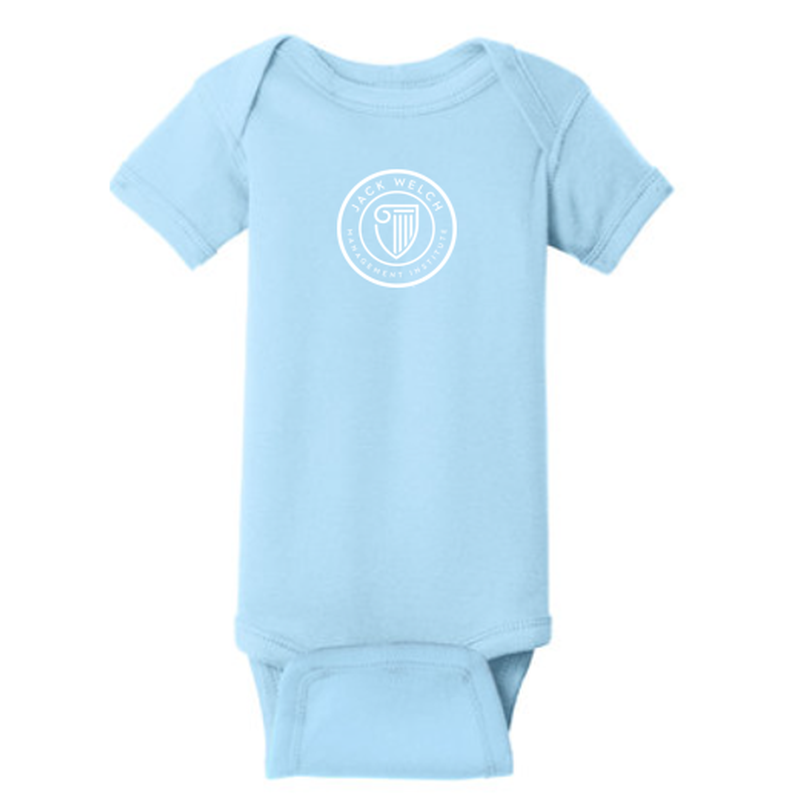 JWMI Rabbit Skins™ Infant Short Sleeve Baby Rib Bodysuit - Light Blue