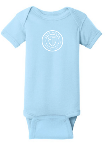 JWMI Rabbit Skins™ Infant Short Sleeve Baby Rib Bodysuit - Light Blue