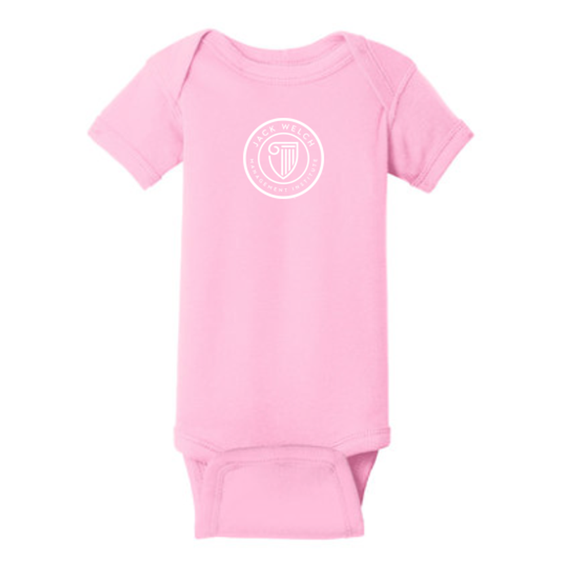 JWMI Rabbit Skins™ Infant Short Sleeve Baby Rib Bodysuit - PINK