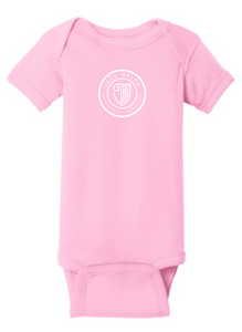 JWMI Rabbit Skins™ Infant Short Sleeve Baby Rib Bodysuit - PINK