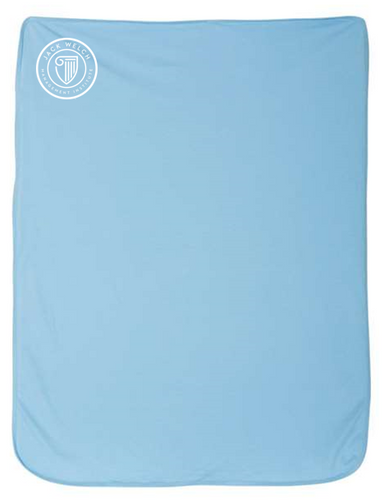 JWMI Premium Jersey Infant Blanket - Light Blue