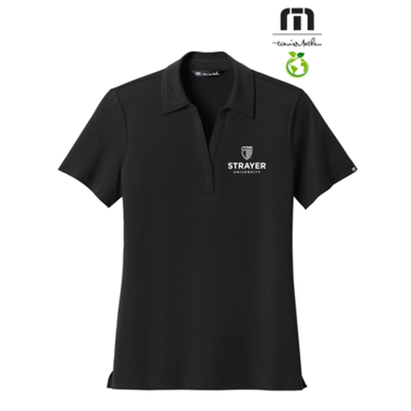 NEW STRAYER TravisMathew Women’s Glenview Solid Polo - Black