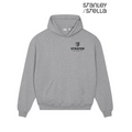 NEW STRAYER Stanley/Stella Unisex Cooper Dry Hooded Sweatshirt - Heather Grey