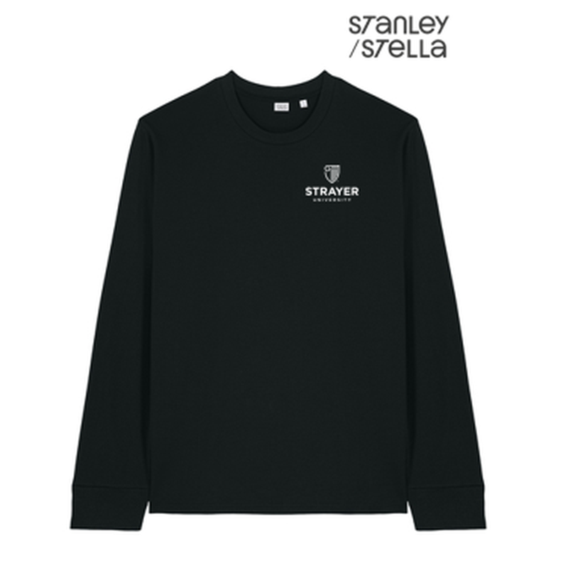 NEW STRAYER Stanley/Stella Unisex Creator 2.0 Long Sleeve Tee - Black