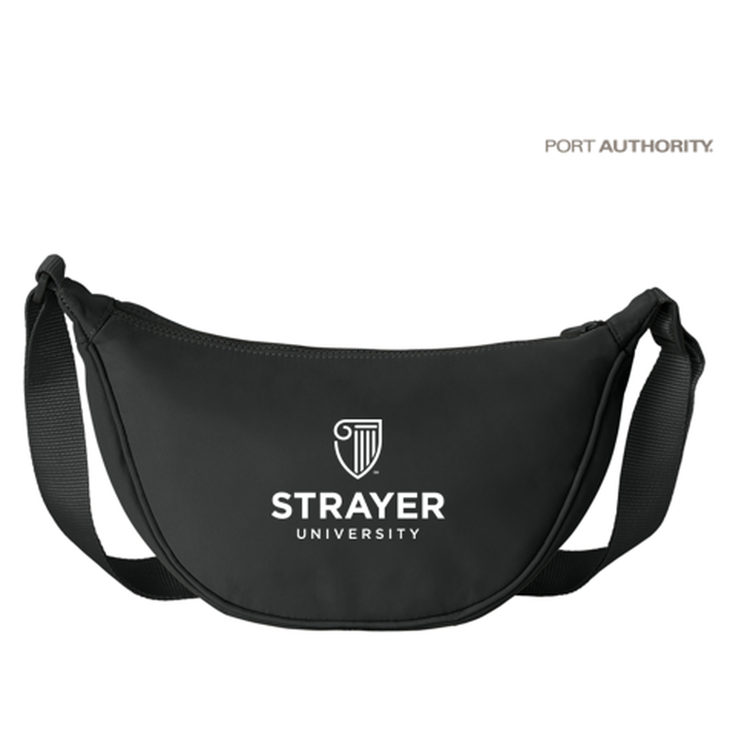 NEW Strayer Port Authority® Matte Crossbody - Deep Black