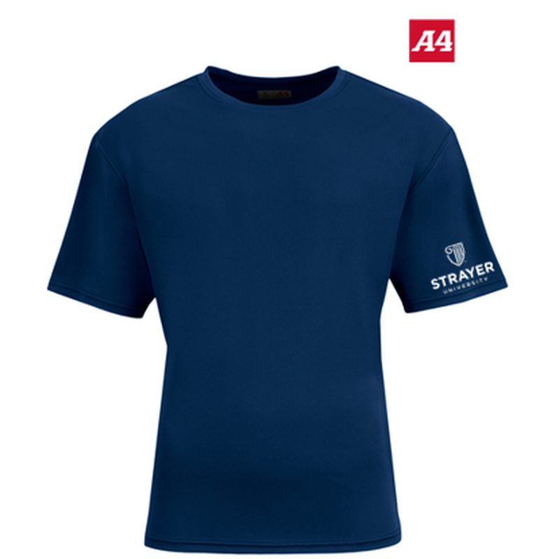 NEW Strayer A4 AirFlex Short Sleeve Tee - Navy