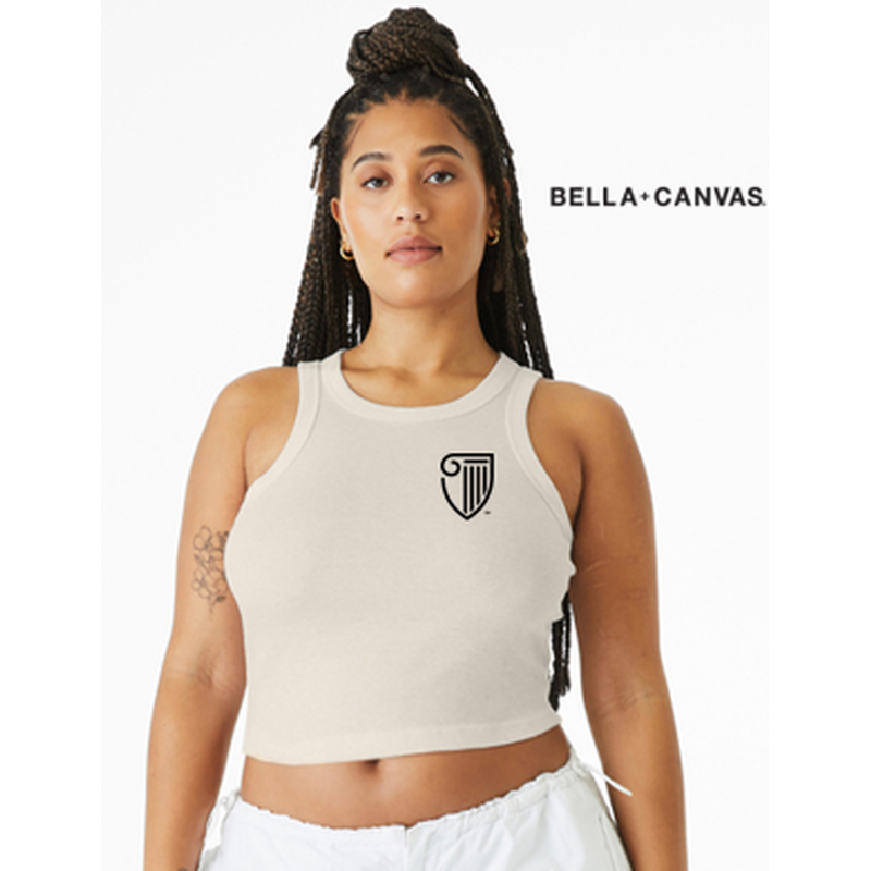 NEW Strayer BELLA+CANVAS® Women’s Micro Rib Racer Tank - Natural