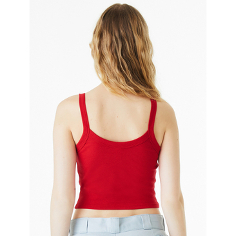 NEW Strayer BELLA+CANVAS® Women’s Micro Rib Spaghetti Strap Tank - Red