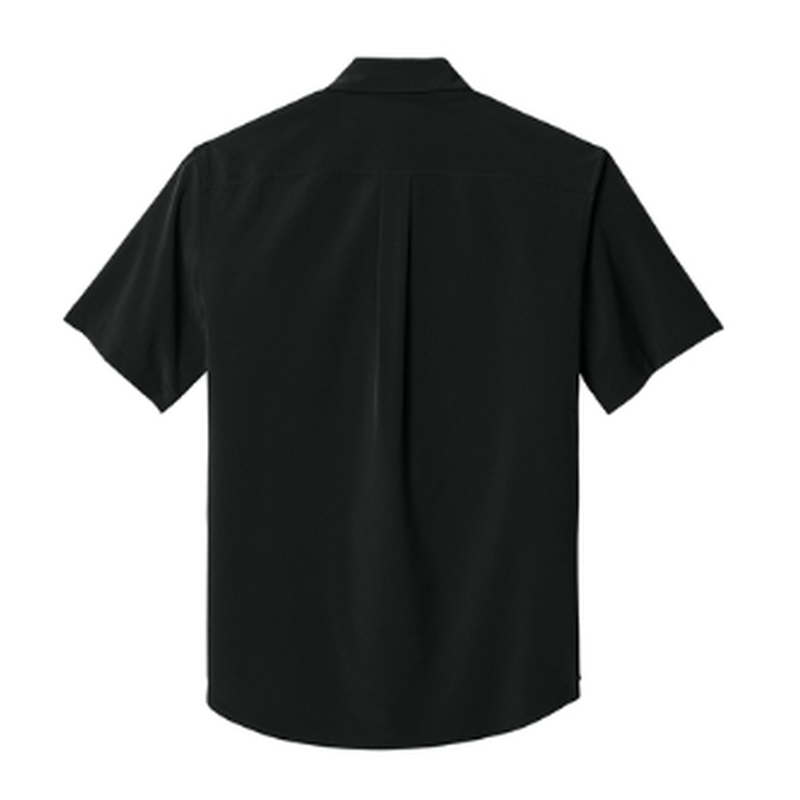 NEW STRAYER Mercer+Mettle® Short Sleeve UV Capital Tech Shirt (1.5-in logo) - Deep Black