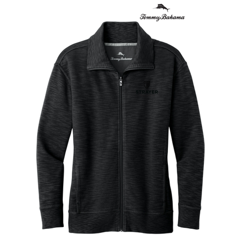 NEW STRAYER Tommy Bahama® Ladies Tobago Bay Full-Zip (3 in logo) - Black