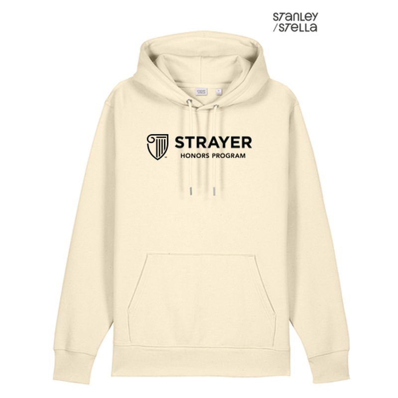 STRAYER HONORS Stanley/Stella Unisex Cruiser 2.0 Hooded Sweatshirt (10-in logo) - Natural Raw