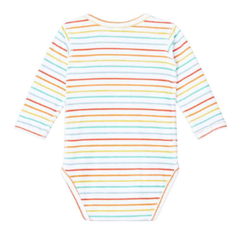 JWMI Rabbit Skins™ Infant Long Sleeve Jersey Bodysuit - Rainbow Stripe