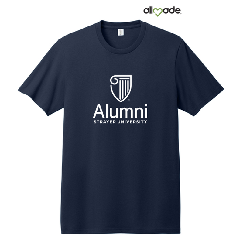 STRAYER ALUMNI Allmade® Unisex Heavyweight Recycled Cotton Tee - Night Sky Navy
