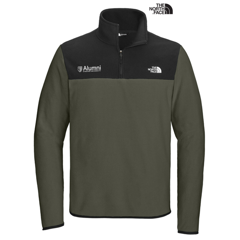 STRAYER ALUMNI The North Face® Glacier 1/4-Zip Fleece - New Taupe Green/TNF Black
