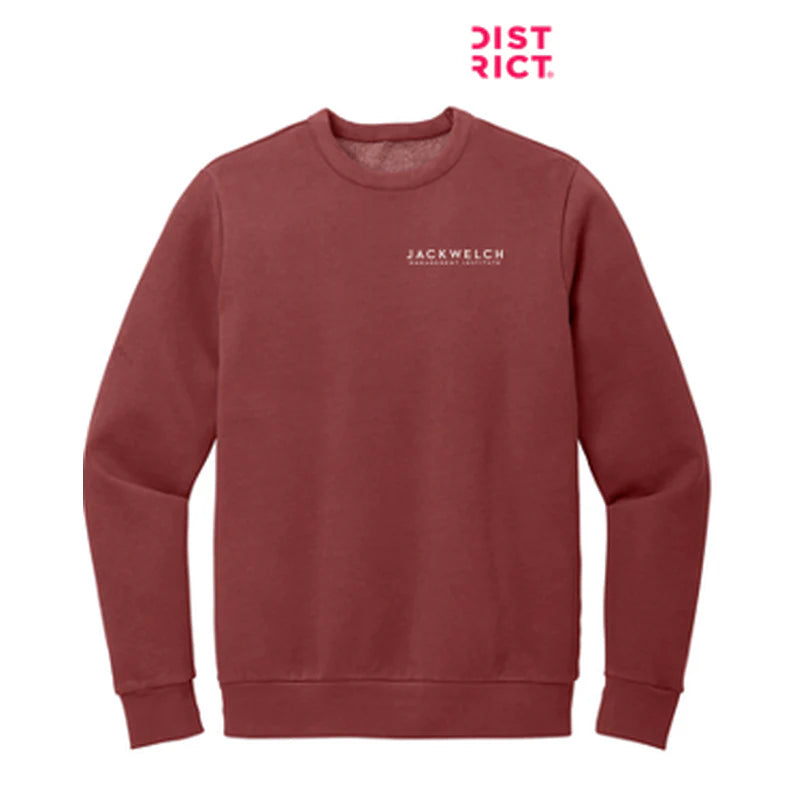 JWMI - District Wash™ Fleece Crew - Garnet