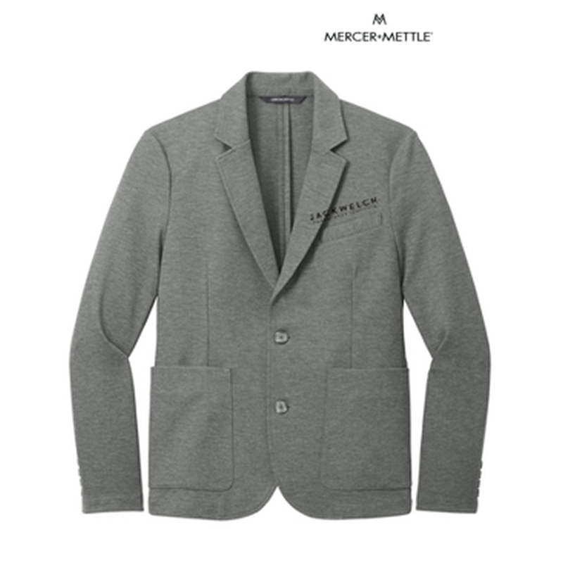 NEW JWMI - Mercer+Mettle® Relaxed Knit Blazer - Storm Grey Heather