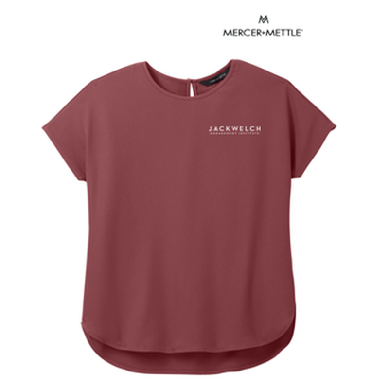 NEW JWMI - Mercer+Mettle® Women's Stretch Crepe Crew - Rosewood