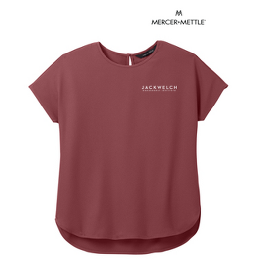 NEW JWMI - Mercer+Mettle® Women's Stretch Crepe Crew - Rosewood