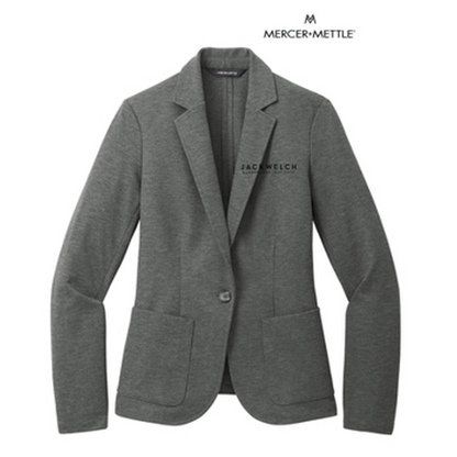 NEW JWMI - Mercer+Mettle® Women’s Relaxed Knit Blazer - Storm Grey Heather