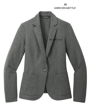 NEW JWMI - Mercer+Mettle® Women’s Relaxed Knit Blazer - Storm Grey Heather