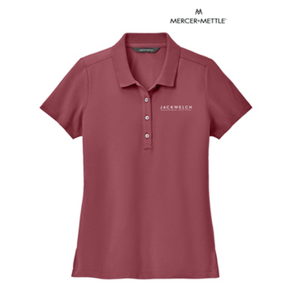 NEW JWMI - Mercer+Mettle® Women’s Stretch Pique Polo - Rosewood