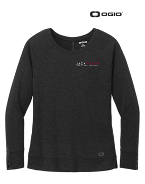 NEW JWMI - OGIO® Ladies Command Long Sleeve Scoop Neck - Blacktop