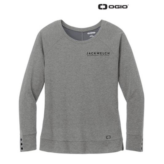 NEW JWMI - OGIO® Ladies Command Long Sleeve Scoop Neck - Gear Grey