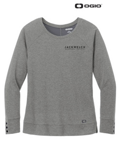 NEW JWMI - OGIO® Ladies Command Long Sleeve Scoop Neck - Gear Grey