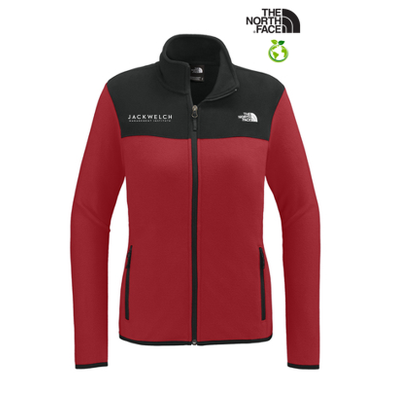 NEW JWMI - The North Face® Ladies Glacier Full-Zip Fleece Jacket - Rage Red/TNF Black