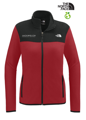 NEW JWMI - The North Face® Ladies Glacier Full-Zip Fleece Jacket - Rage Red/TNF Black