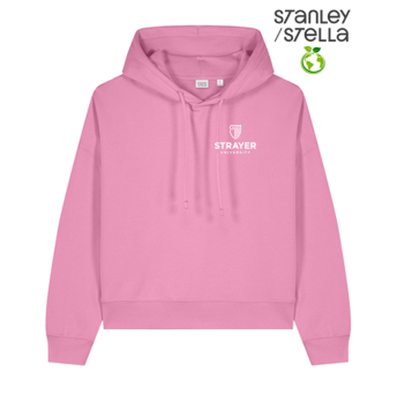 NEW STRAYER Stanley/Stella Women’s Stella Nora Hooded Sweatshirt - Bubble Pink