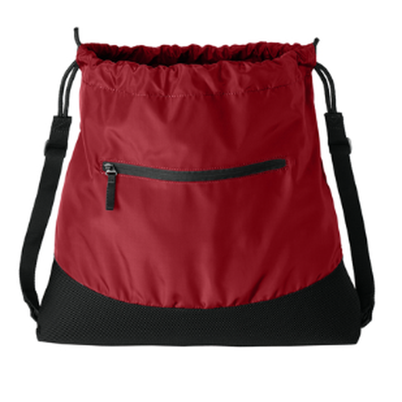 NEW Strayer Port Authority® Agility Mesh Pocket Cinch - RICH RED