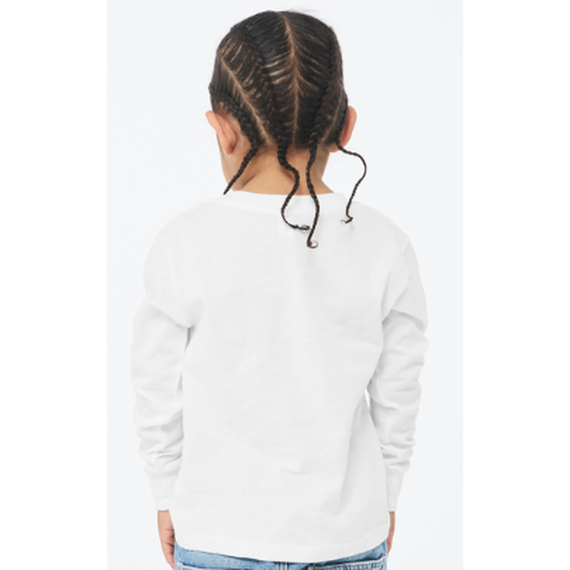 NEW Strayer BELLA+CANVAS® Toddler Jersey Long Sleeve Tee - White