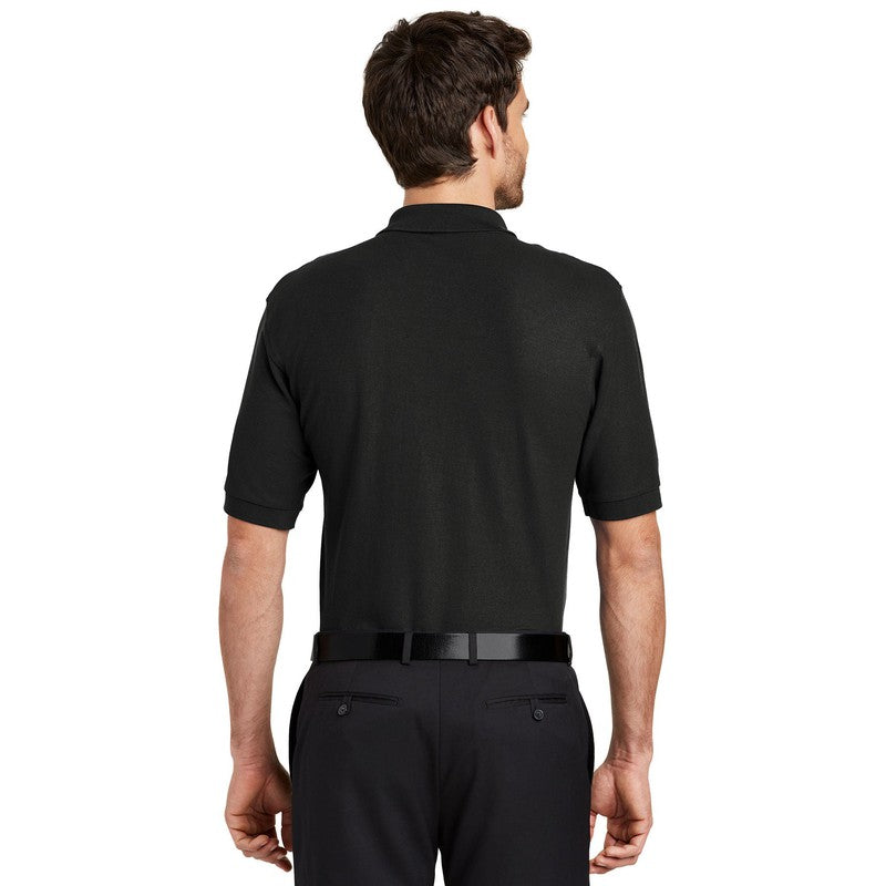 STRAYER Port Authority® Silk Touch™ Polo-Black